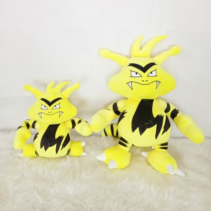 {READY STOCK} POKEMON ELETABUZZ SOFTTOYS/PLUSHTOYS/KIDSTOYS 35/55CM 宝可梦电击兽娃娃玩具公仔35/55厘米 Anak Patung